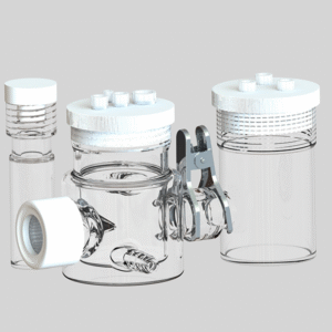 h type jacketed photoelectrochemical cell, sealed (copy)